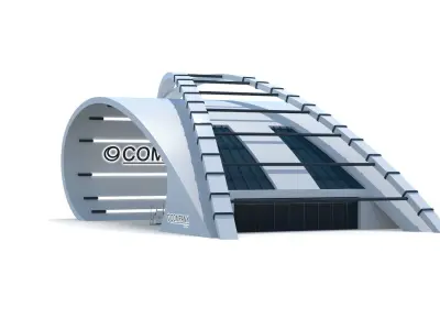 Electric Vehicle Charging Low-poly 3D model