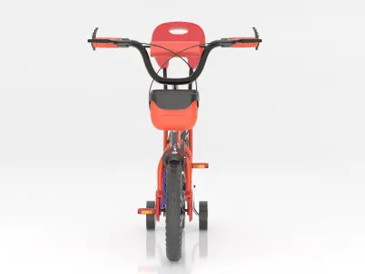 Junior Kids Pink Cycle 3D model