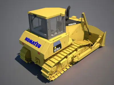 bulldozer komatsu 65ex 3D model