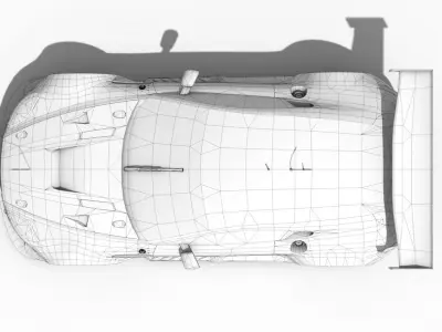 Aston Martin Vantage GTE 2015 Low-poly 3D model