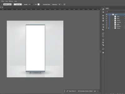 Mock up Poster Product Free 3D model