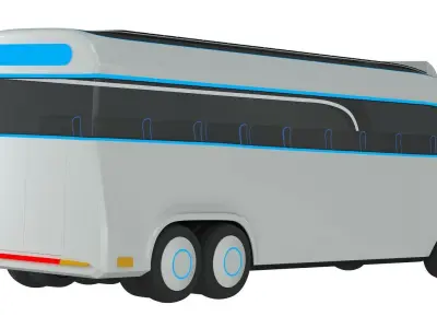 Futuristic Concept Bus 3D model