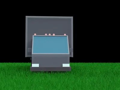 TRUCK Low-poly 3D model