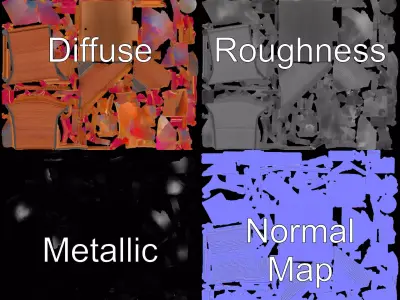 Elegant Thai Pavilion model pack Low-poly 3D model