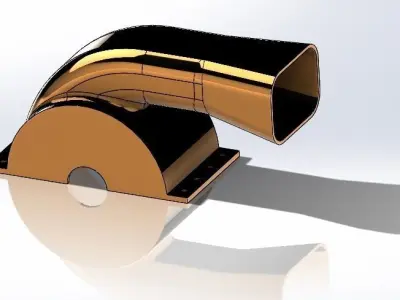 Upper Housing of Blower   3D print model