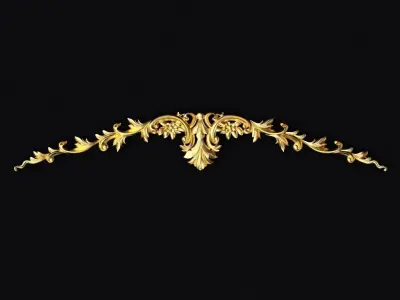 Central decor ornament for furniture 3D model 771