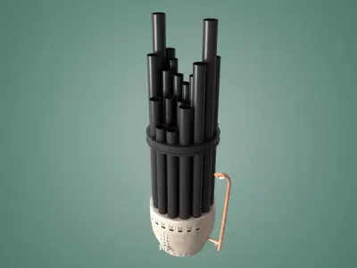 Sheng Traditional Chinese Instrument Low-poly 3D model Low-poly 3D model