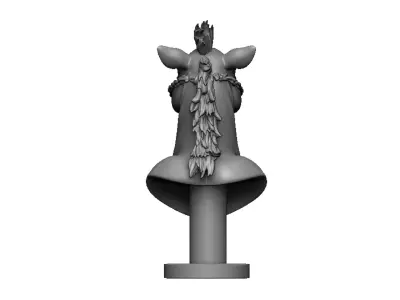 Camel head 3D print model