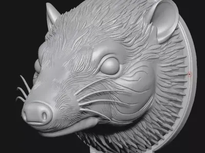 RAT sculpture 3D print model