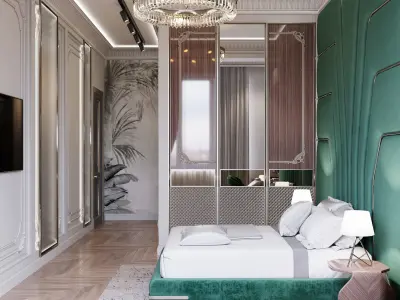 luxury boy bedroom 3D model