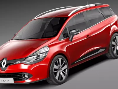 Renault Clio Estate 2013 3D model