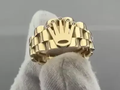 luxury  ring  3D print model