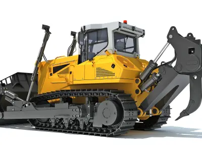 Mining Crawler Dozer 3D model