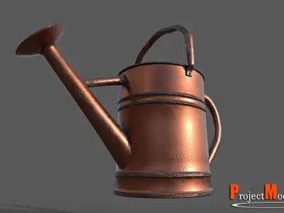 Watering Can-Version002 Low-poly 3D model