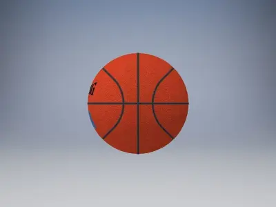 Basketball ball Low-poly 3D model