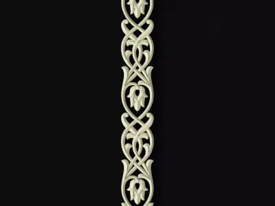 Central decor ornament for furniture 3D model 461