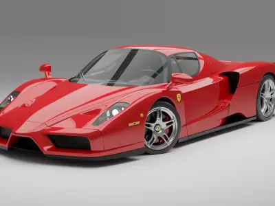 FERRARI ENZO with ENGINE 3D model