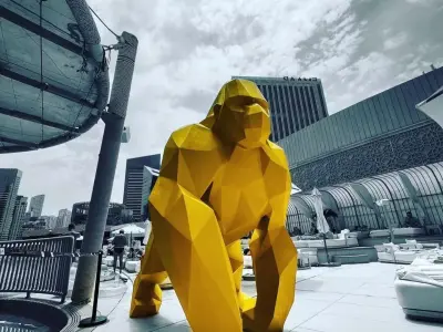 Mojo kong - polygonal sculpture 3D print model