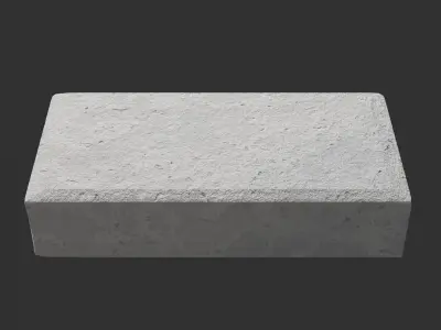 PACK 7 Concrete Blocks with Various Shapes  3D Model 3D model