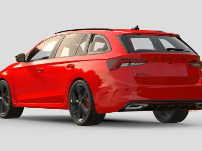 Skoda Octavia RS Combi 2021 3D model
