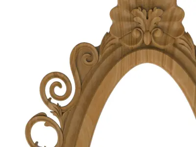 Carved picture frame STL 3D model 72