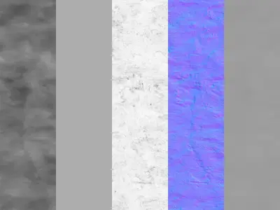Stucco plaster 4 3D model