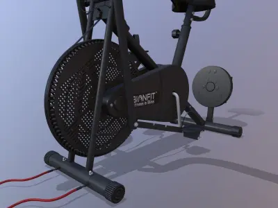 Air Bike Exercise Cycle 3D model