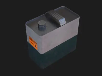 Can of gasoline 3D Model Low-poly 3D model