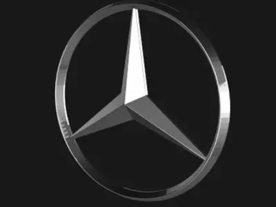 Mercedes Benz emblem 3D print model