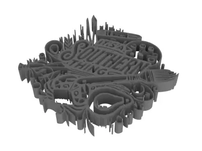 Southern Thing Logo 3D model