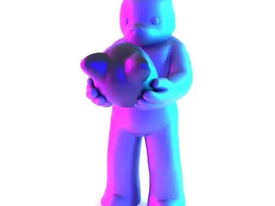 Face to Face Bear Inner Self Luke Chueh toy 3D print model