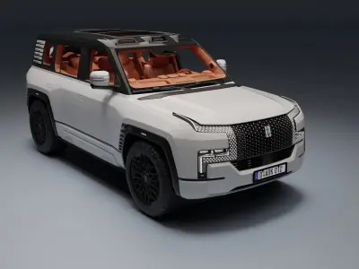 Yangwang U8 Low-poly 3D model