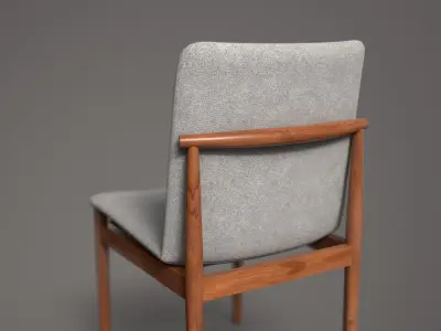 Framework Dining Chair white Low-poly 3D model