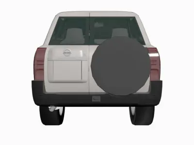 nissan patrol VTC 2006 2019 short LOW POLY Low-poly 3D model