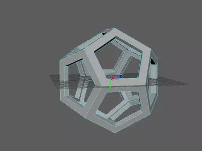 Platonic solid frame Free 3D model