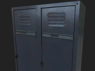 Locker Low-poly 3D model