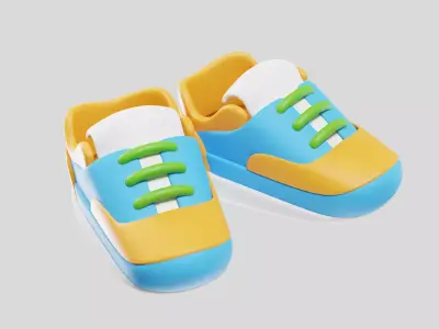 Tennis Sports Shoes 3D model