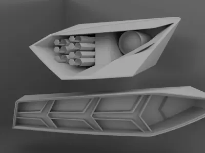 Headlight Rearlight Sport Car 01 3D print model