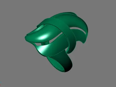 Women Ring Plain Ring Ready STL 3DM Models Womens Rings 3D print model 52