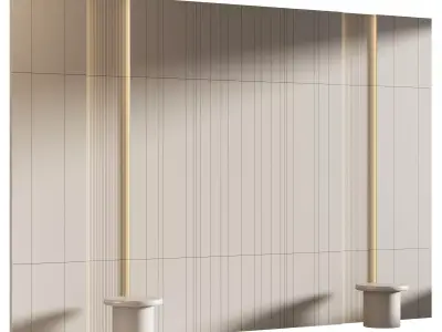 Decorative V51 Wall Panels 3D model