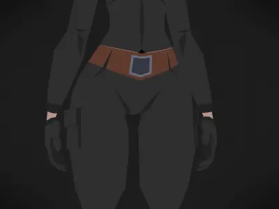 Colorly - Robber Girl - Game Ready - Rigged - Customizable Low-poly 3D model