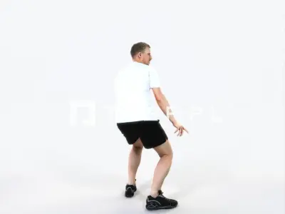 Mistery 08C Football Changing Direction Sports Man Low-poly 3D model