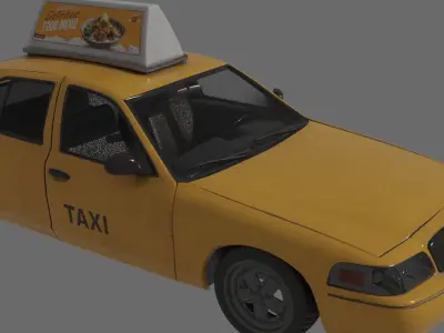 Classic Taxi 3D model