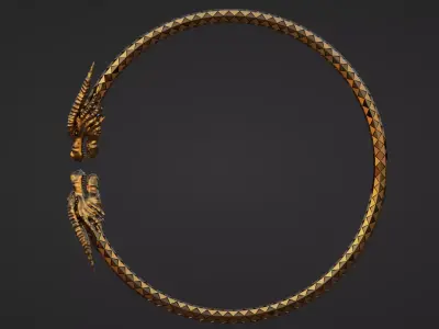 Luxury DRAGON BRACELETS 3D print model