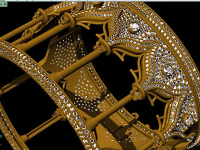 Unique bracelet 3D print model