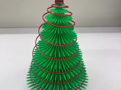 3D Printable Christmas Tree  Easy Print No Supports 3D print model