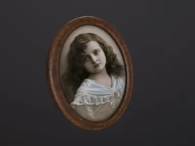 Old Picture Frames 3D Model Low-poly 3D model