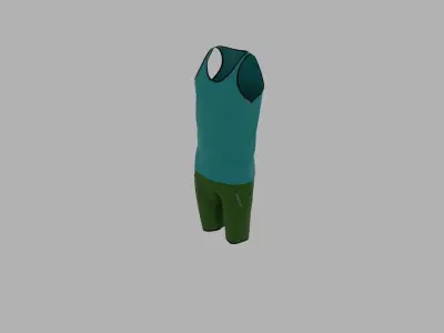 Sport Suit Low-poly 3D model 3