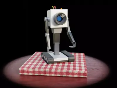 Butter Passing Robot from Rick and Morty 3D model