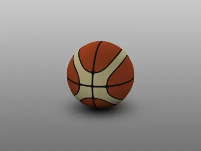 Basketball ball EBA Low-poly 3D model